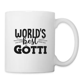 Bester Götti der Welt Patenonkel Schweiz Taufgötti - Tasse - Weiß - Rechts