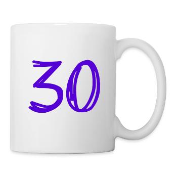 30 ANS. 30e ANNIVERSAIRE. ANNIVERSAIRE 30 ANS. 30 - Mug blanc - blanc - Droite