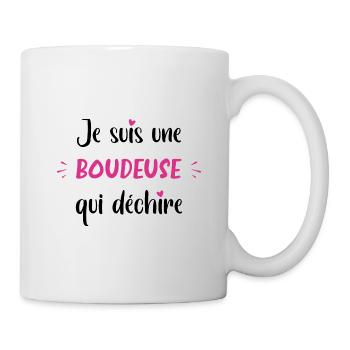 Je suis une boudeuse qui déchire - Mug blanc - blanc - Droite
