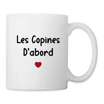 Les copines d'abord - Mug blanc - blanc - Droite