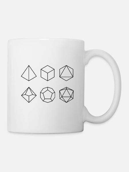 Diverse Würfel - Tasse - Weiß