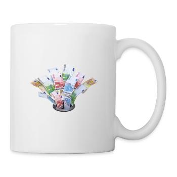 Geldverschwendung 3D - Tasse - Weiß - Rechts