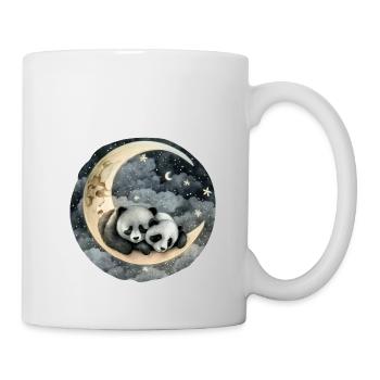 Ours panda endormis - Bouche Chemise de sommeil Animal - Mug blanc - blanc - Droite
