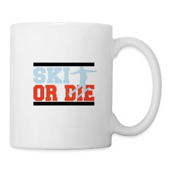 The gift idea for skiers winter - Mug - white - Right