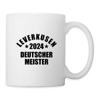 Leverkusen - Deutscher Meister 2024 - Tasse - Weiß - Rechts