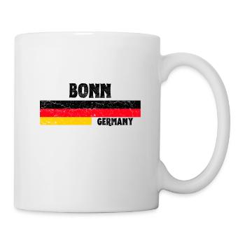 Bonn Allemagne Drapeau - Mug blanc - blanc - Droite