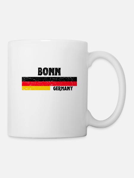 Bonn Germany Flag - Mug - white