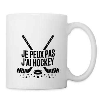 Ich kann nicht, ich habe Hockey - Tasse - Weiß - Rechts
