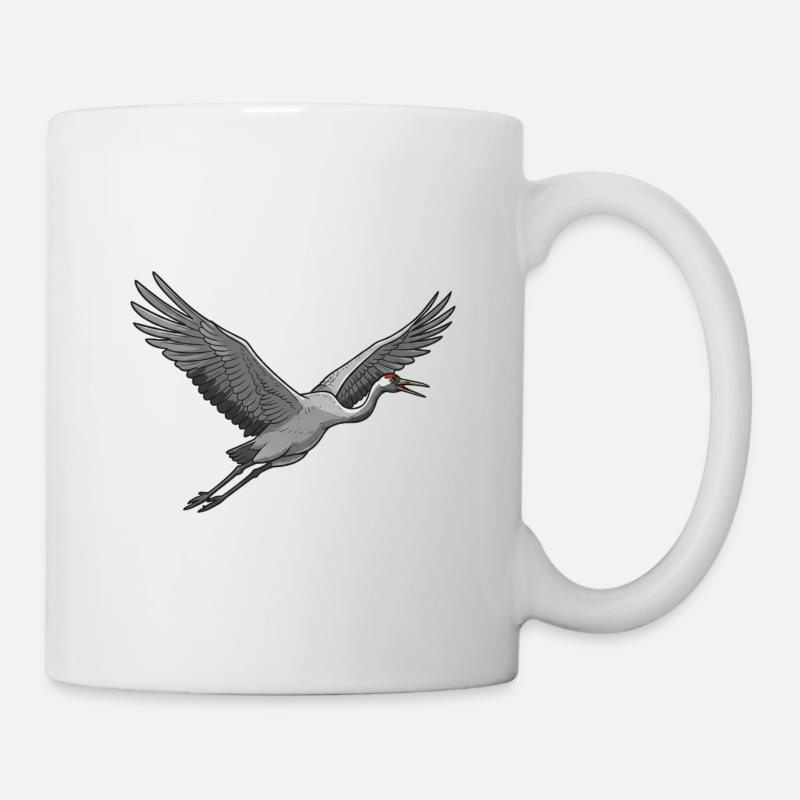 grue - Mug blanc - blanc