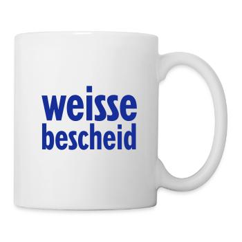 weissebescheid - Tasse - Weiß - Rechts