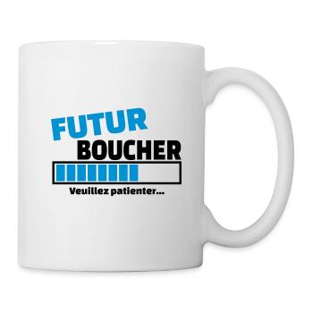 futur boucher - Mug blanc - blanc - Droite