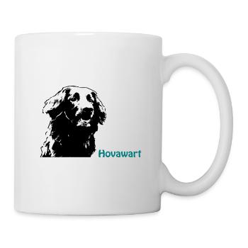 Hovawart portrait with lettering - Mug - white - Right