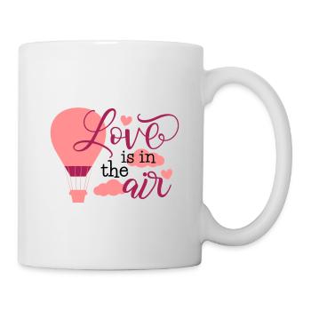 l'amour est dans l'air - Mug blanc - blanc - Droite