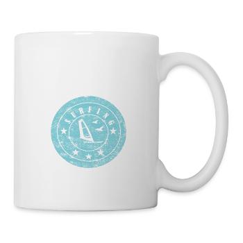 planche à voile - Mug blanc - blanc - Droite