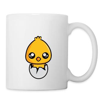 Kücken hatches from the egg! - Mug - white - Right
