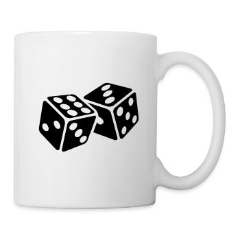 Dice Dice Gambling Play Game Dice - Mug - white - Right