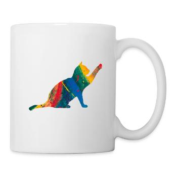 Katze - Tasse - Weiß - Rechts