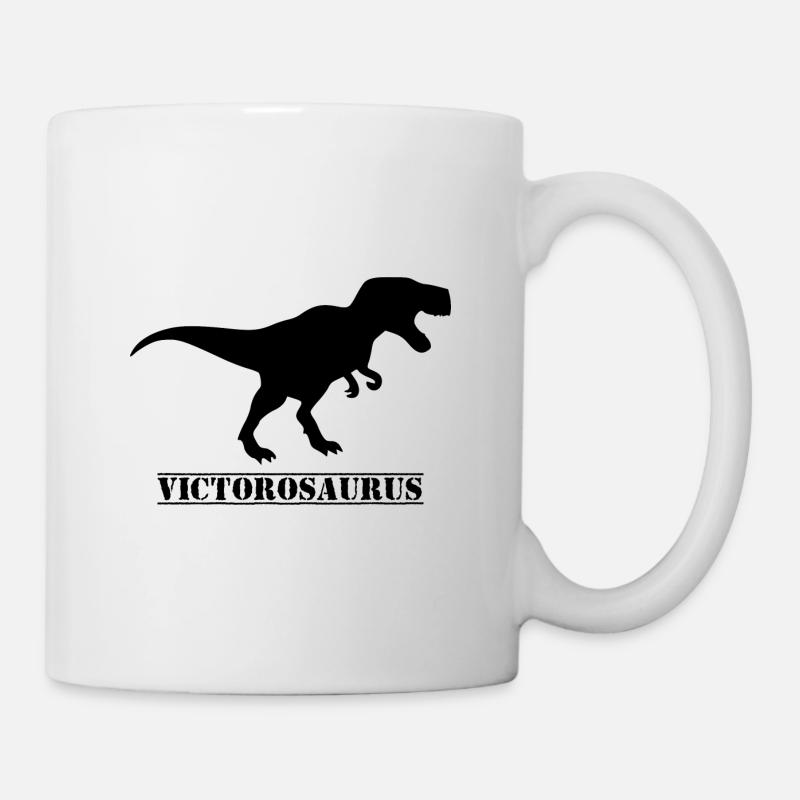 Victor Dinosaurier - Tasse - Weiß