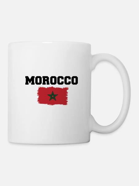 Morocco Flag - Tasse - Weiß
