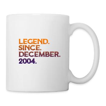 Né en décembre 2004 - Mug blanc - blanc - Droite