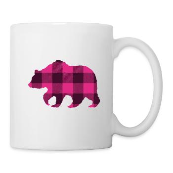 Mother Bear Mom Gift Girl Christmas Pink - Mug - white - Right