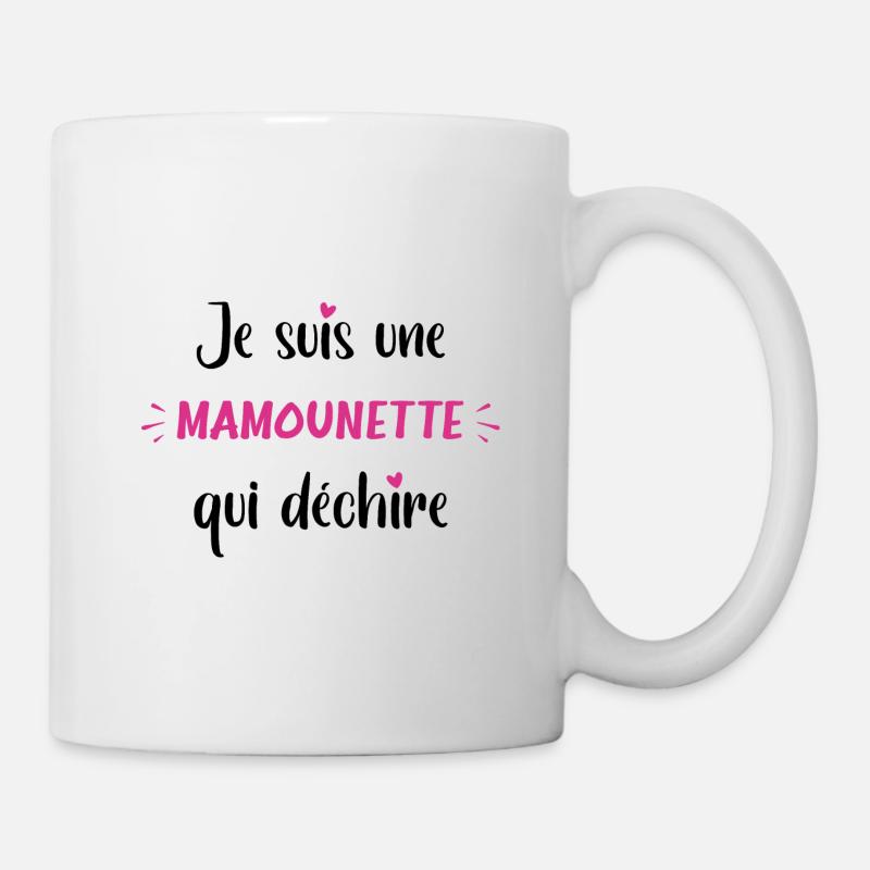 Je suis une mamounette qui déchire - Mug blanc - blanc