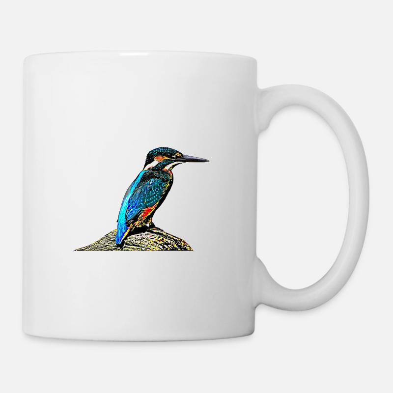 Martin-pêcheur - Mug blanc - blanc