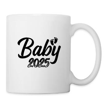 Bébé 2025 Grossesse annonce la naissance du bébé - Mug blanc - blanc - Droite