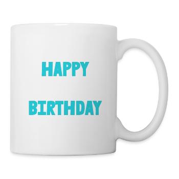 ANNIVERSARY. HAPPY BIRTHDAY. HAPPY BIRTHDAY. - Mug - white - Right