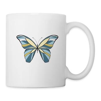Papillon coloré par Isa.unprofessional - Mug blanc - blanc - Droite