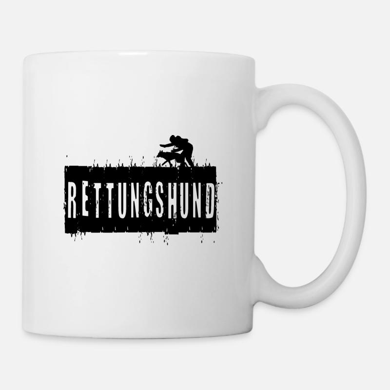 TShirt Rettungshund - Tasse - Weiß