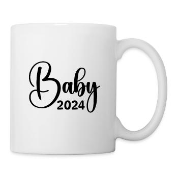 Baby 2024 Geburt 2024 Schwangerschaft 2024 - Tasse - Weiß - Rechts