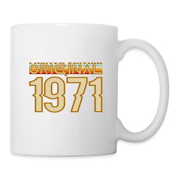 Originale Retro-Typografie von 1971 - Tasse - Weiß - Rechts
