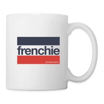 Frenchie Stripes - Französische Bulldogge - Tasse - Weiß - Rechts