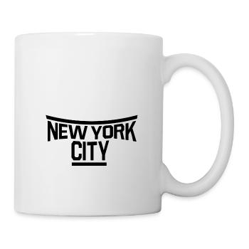 New York Schriftzug - Premium Design - Tasse - Weiß - Rechts