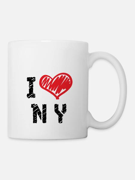 I Love New York - Premium Design - Tasse - Weiß