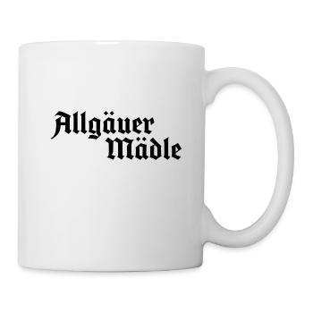 Allgäuer Mädle - Allgäu Design für Frauen - Tasse - Weiß - Rechts