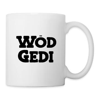 Wöd Gedi Bester Gedi sein Patenonkel fragen Taufe - Tasse - Weiß - Rechts