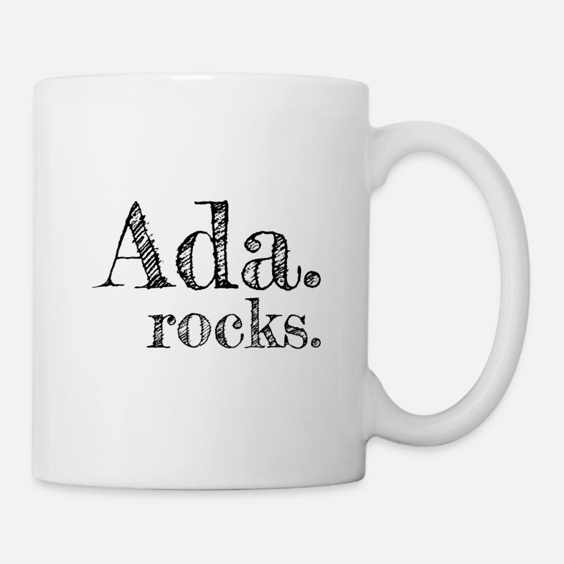 Ada, Alabama rocks - Text design with city names - Mug - white