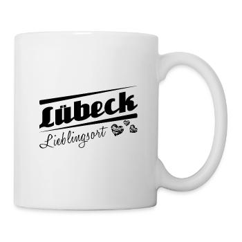 Lübeck - Lieblingsort mit Stadtnamen - Tasse - Weiß - Rechts