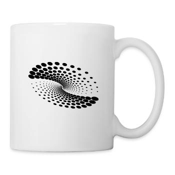 Twisted Whirlpool Spiral Planet Formation - Mug - white - Right