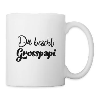 Dä bescht Grosspapi Schweiz Opa Schweizer Ätti - Tasse - Weiß - Rechts