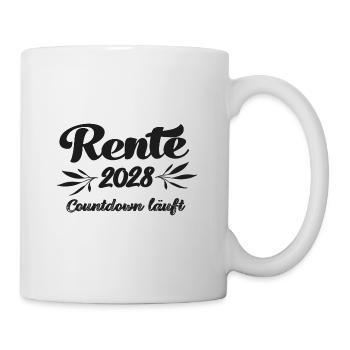 Rentner 2028 Countdown läuft Rente 2028 Ruhestand - Tasse - Weiß - Rechts
