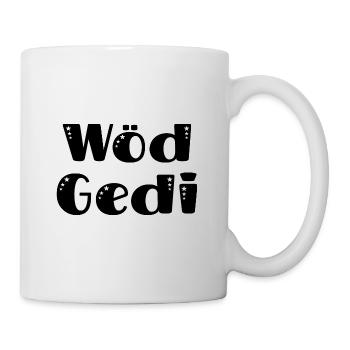 Super Gedi wöd Gedi bester Gedi Pateononkel - Tasse - Weiß - Rechts