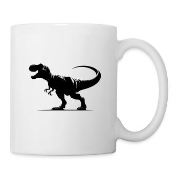 Roaring T-Rex Dinosaur - Tyrannosaurus Dino - Mug - white - Right