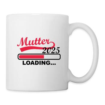 Mother 2025 loading, I will be a mother in 2025 - Mug - white - Right