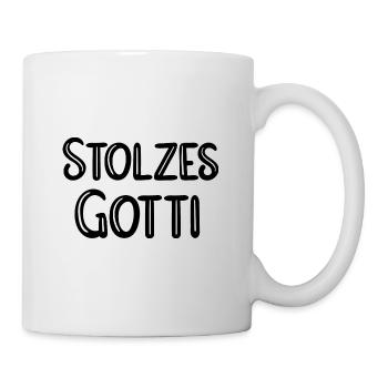 Stolzes Gotti Bestes Gotti Patentante Schweiz - Tasse - Weiß - Rechts