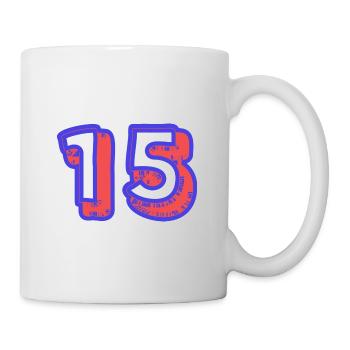 15. 15 YEARS. 15th ANNIVERSARY. 15 YEAR ANNIVERSARY. - Mug - white - Right