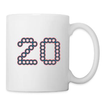 20. 20 YEARS. 20th ANNIVERSARY. 20 YEARS ANNIVERSARY. - Mug - white - Right
