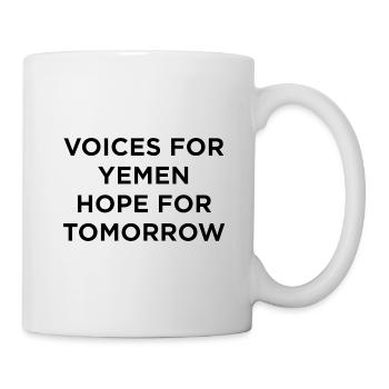 Free Yemen – Justice and Peace for All - Mug - white - Right